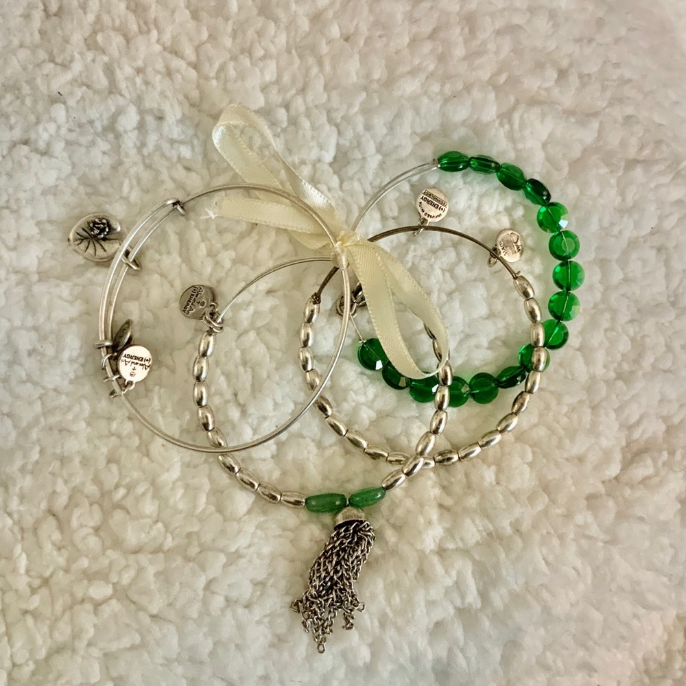 Alex And Ani- set of 4 Lucky bracelets